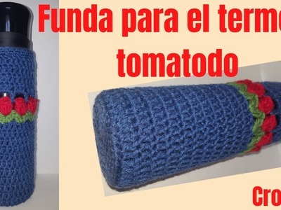 #funda #portatermo #crochet                              Funda para termo o tomatodo a crochet fácil
