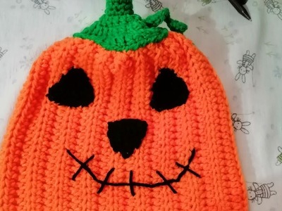 Gorro de calabaza. ???????????? Halloween. día de muertos. Tejido a crochet.