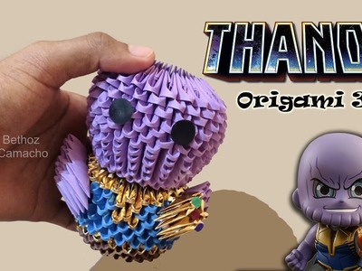 Haz a Thanos en Origami 3D. Fácil - BETHOZ CAMACHO -♥♥