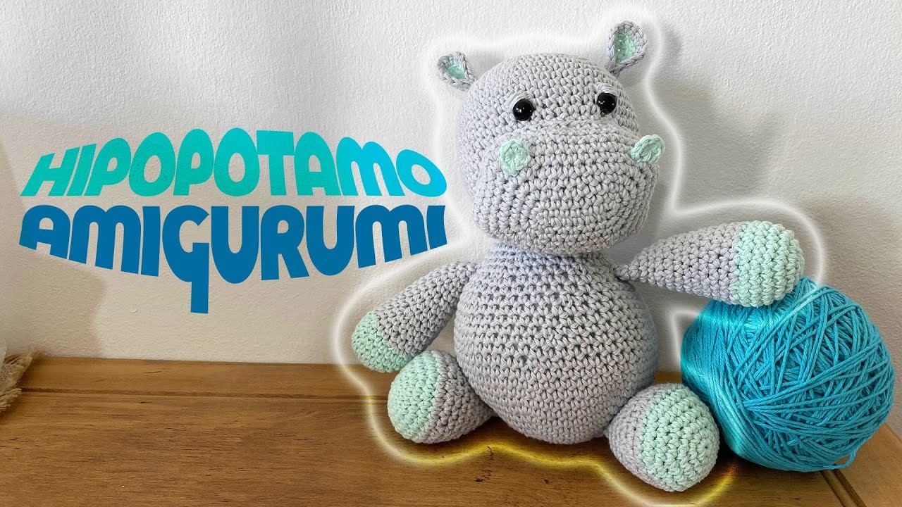 Hipopótamo amigurumi ???? | Tutorial Tejido Crochet