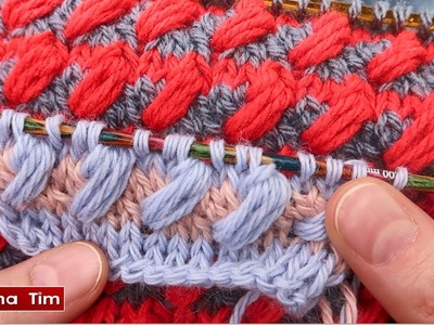 Punto Tejido a dos agujas en colores "La Llama de una Vela". knitting pattern № 1098