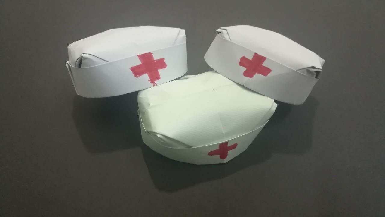 Cómo hacer GORRA de enfermera fácil - Diy Origami