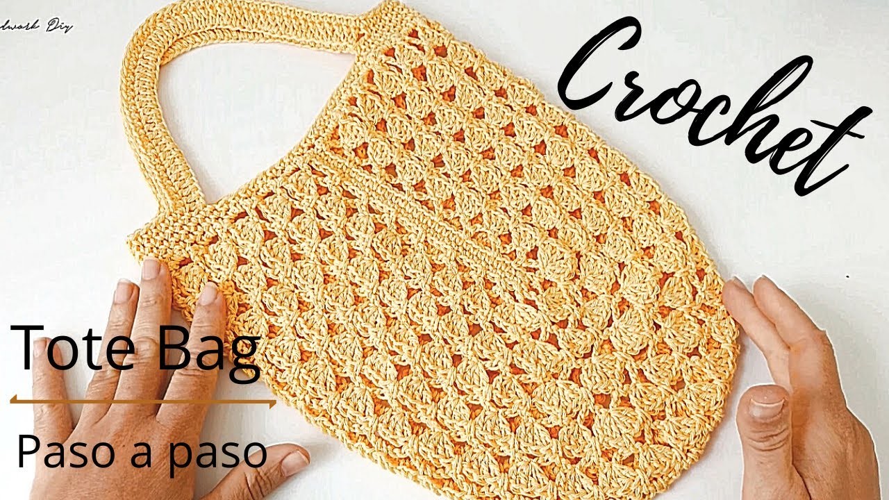 Cómo tejer bolso a crochet o ganchillo con punto fantasía | muy fácil de tejer
