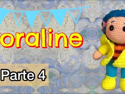 Coraline!!! Amigurumi!!! Paso a paso!!! Subtítulos!!!! Parte 4!!!