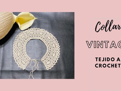 DIY Tutorial Vintage crochet Collar a Crochet o Ganchillo Small PASO a PASO ENGLISH SUBTITLES