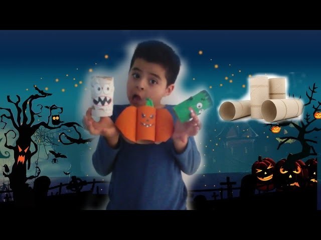 Manualidades para Halloween con rollos de papel (muy facil)