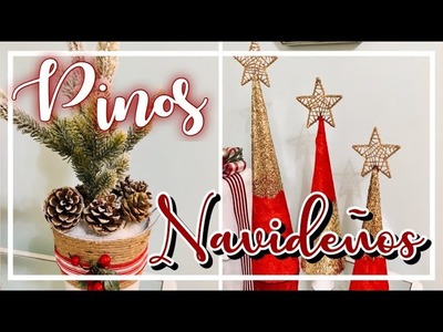PINOS NAVIDEÑOS DE CARTON ???????? MANUALIDADES FÁCIL Y ECONÓMICAS Y