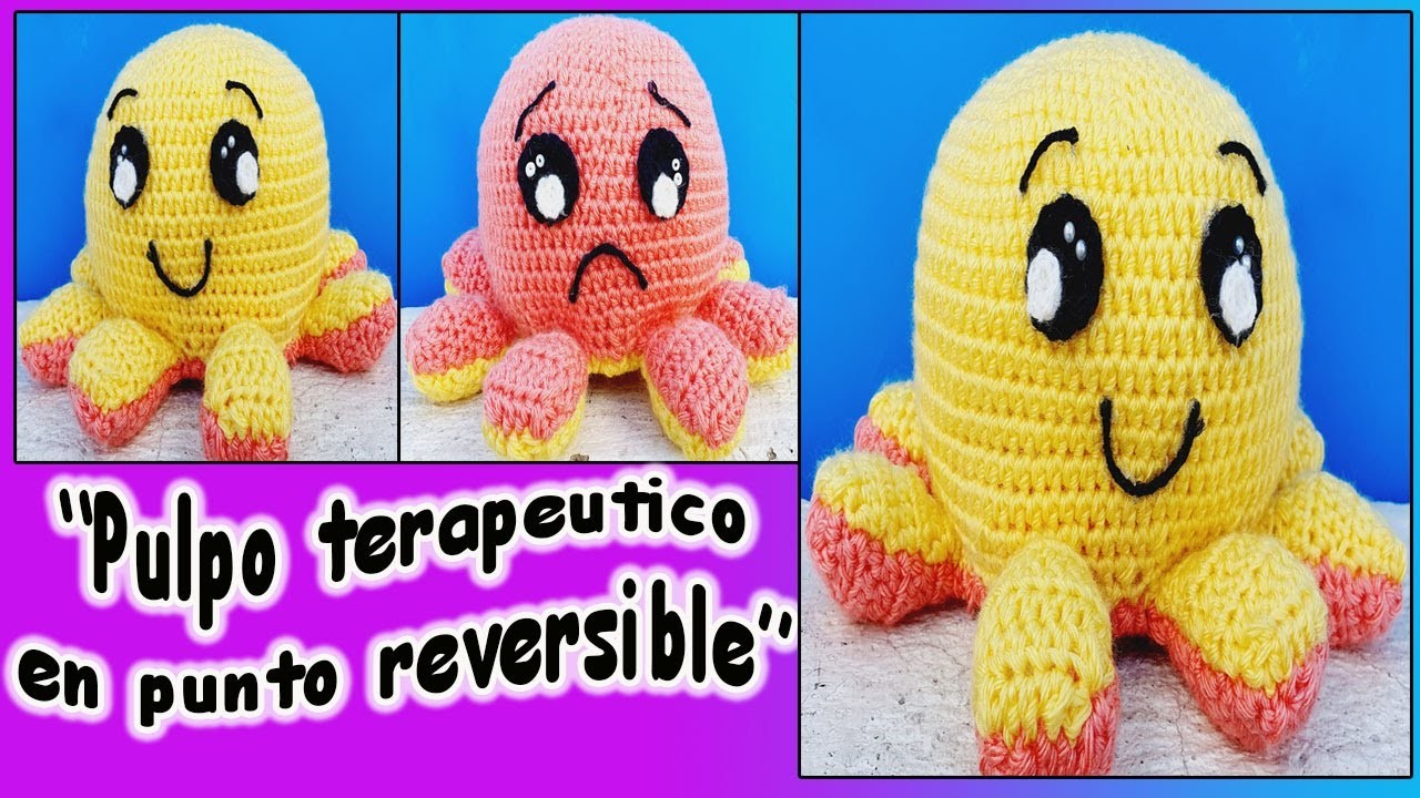 "PULPO REVERSIBLE" a crochet