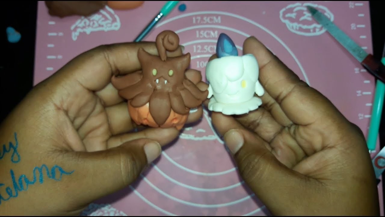 Pumpkaboo Halloween pokemon polymer clay porcelana fria