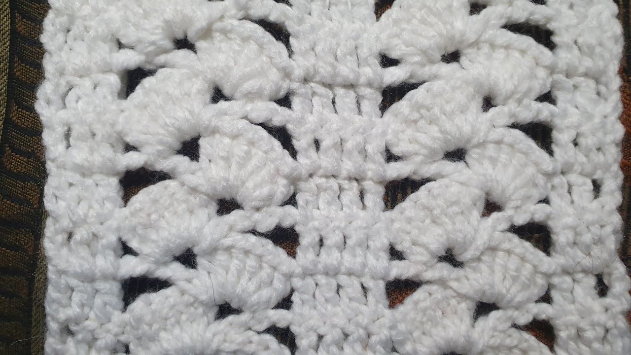 Punto fantasía #18 a crochet (ganchillo) para chalecos,mantas de bebé Nancy Magno