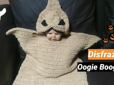 Saco.Costal.Disfraz de Oogie Boogie el extraño mundo de Jack tejido a crochet. Especial de Halloween