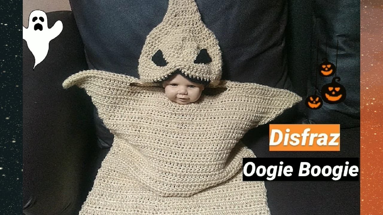 Saco.Costal.Disfraz de Oogie Boogie el extraño mundo de Jack tejido a crochet. Especial de Halloween
