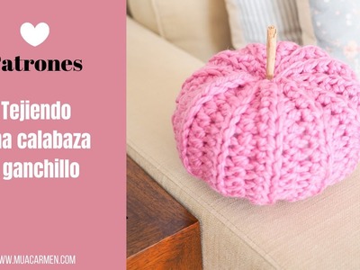 Tejiendo una calabaza de lana a crochet | Tejer en Español
