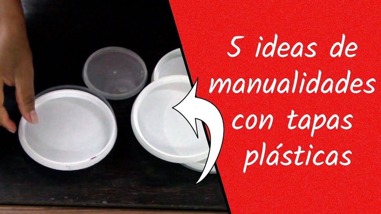 5 ideas de manualidades con tapas plásticas