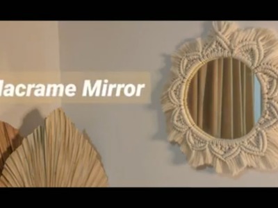 Cermin Makrame, Macrame Mirror, DIY Home Decor