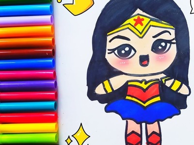 Cómo dibujar a la mujer maravilla - how to draw wonder woman DC - super hero