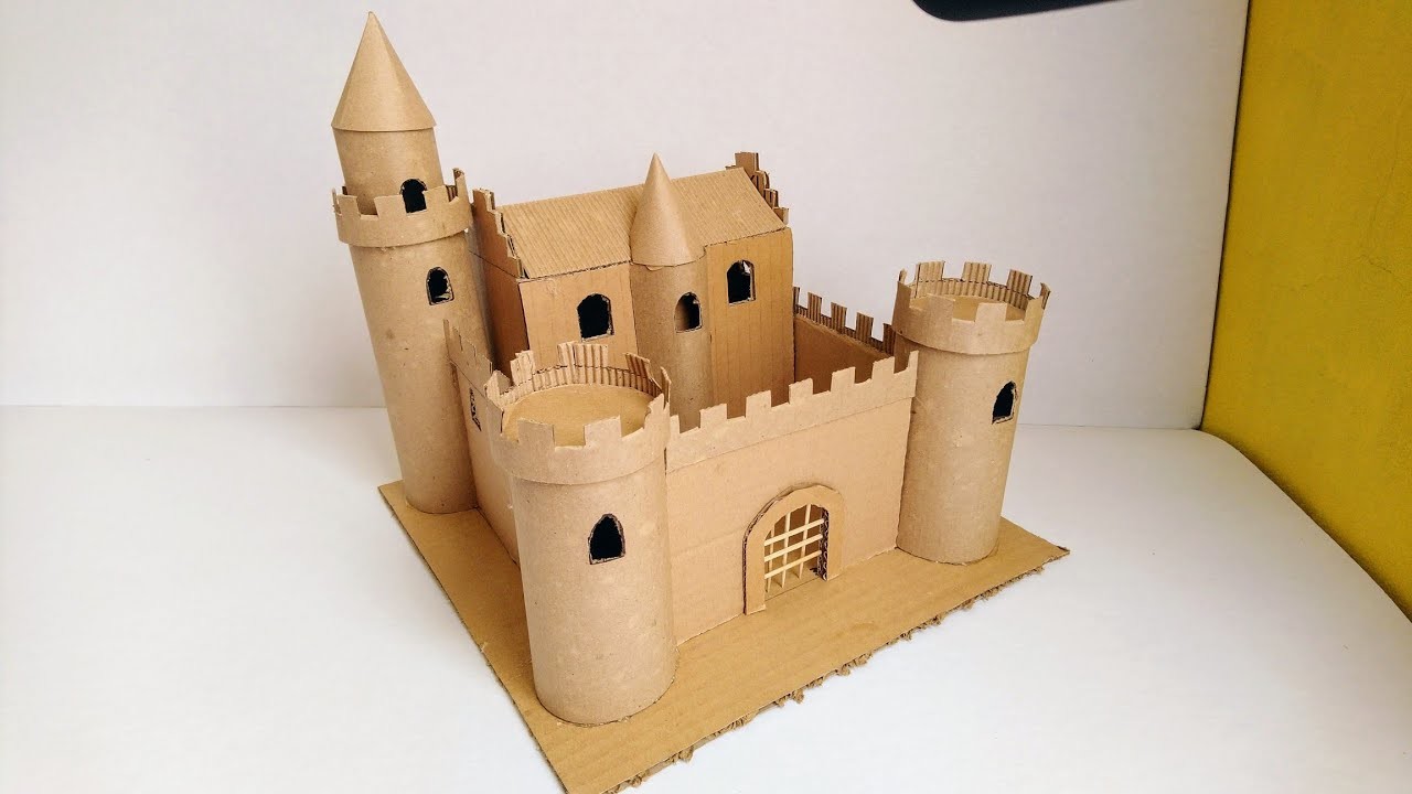 Como hacer un castillo de cartón medieval