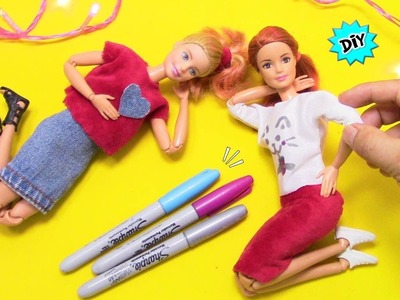 DIY: Como hacer Ropa en Miniatura para Muñecas Barbie!! Armamos 2 Outfits!! ????????????????????