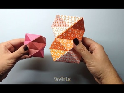 Flower vase. Florero. Box | Origami modular | DIY Tutorial