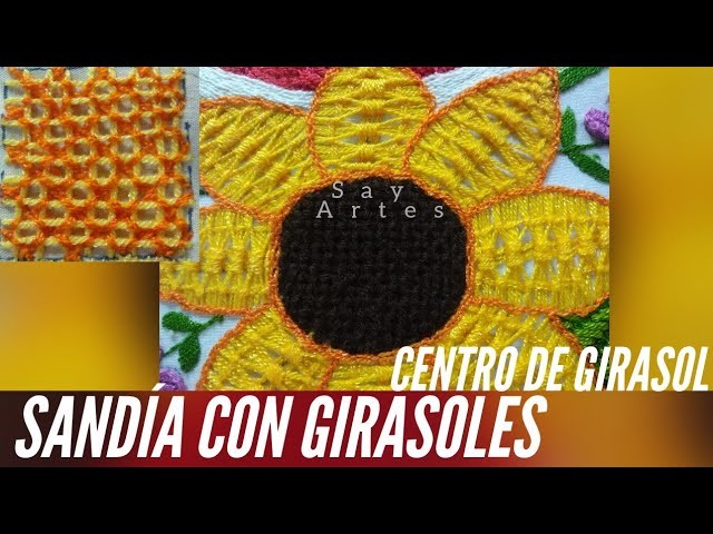 59 - Centro de Girasol - Sandía con Girasoles | Say Artes