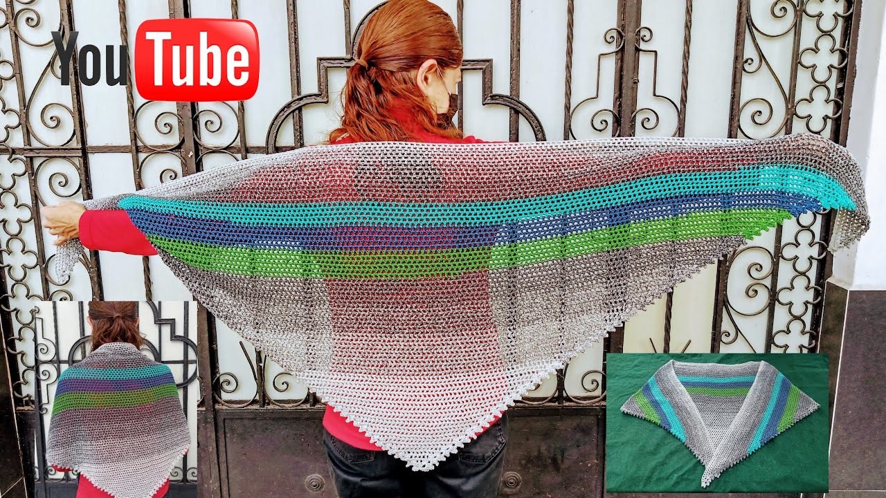 Chal Katia tejido a crochet