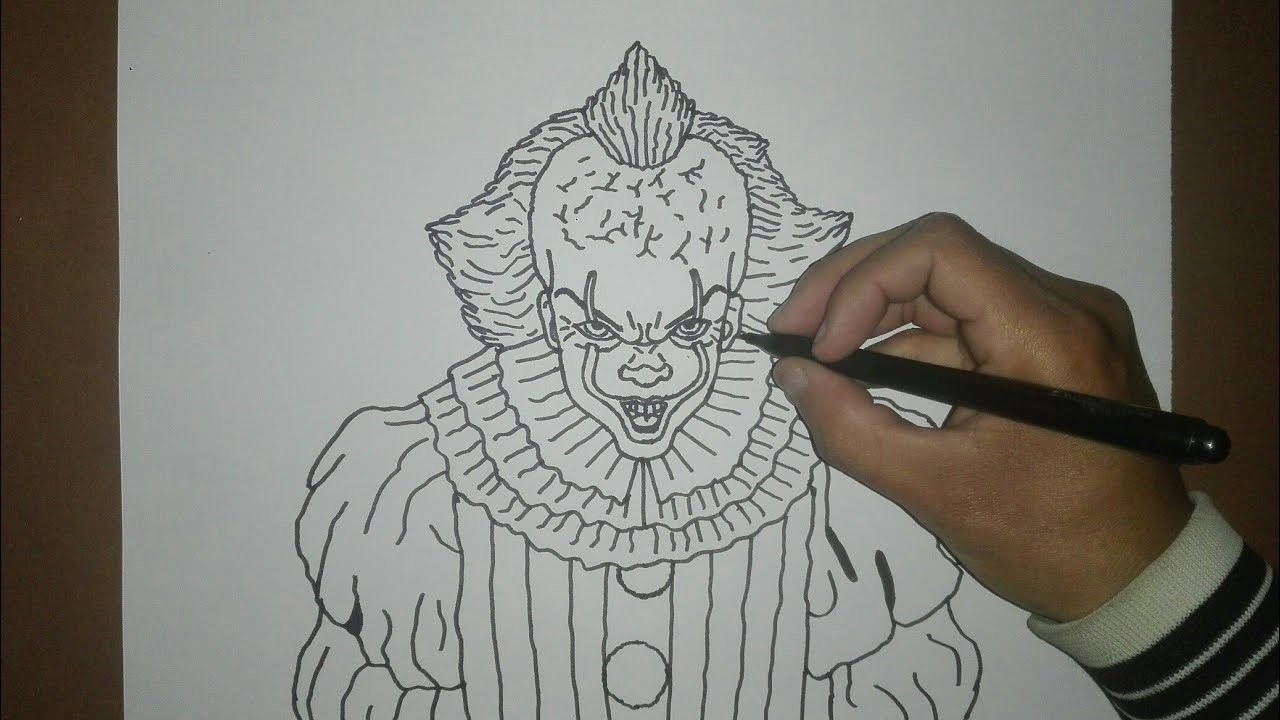 Como dibujar a IT (Pennywise) | Especial Halloween | How to draw IT (Pennywise)