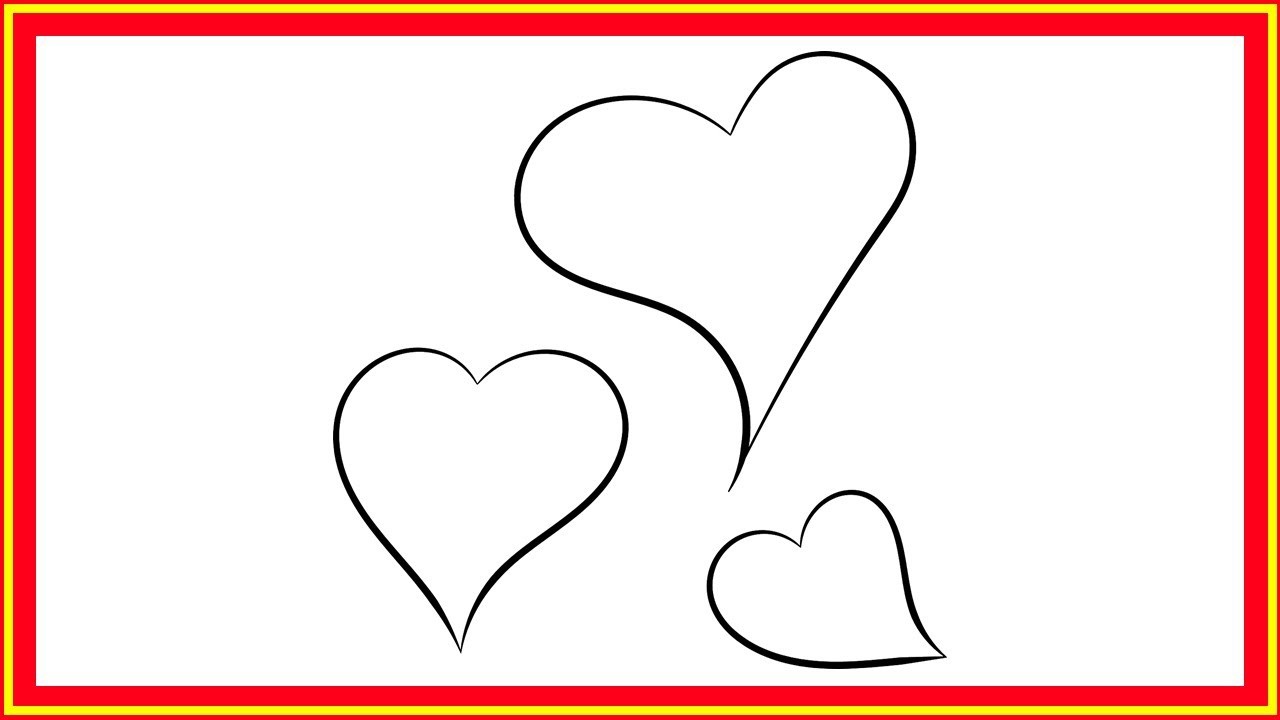 COMO DIBUJAR CORAZONES  | DIBUJO DE CORAZONES | PASO A PASO