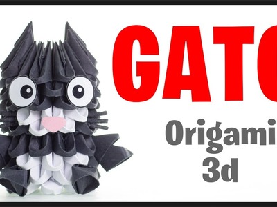 ???? Cómo Hacer un GATO de ORIGAMI 3d CAT ???? ¡110 Piezas! en Español (FÁCIL) Tutorial Paso a Paso