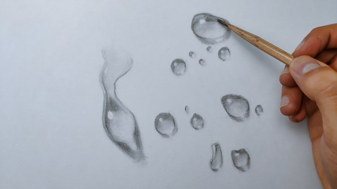 DIBUJO FÁCIL | Cómo Dibujar Gotas de Agua Realistas ????