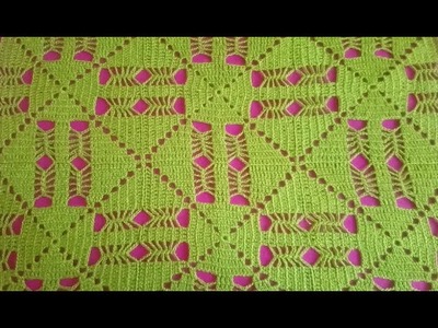 Unión de cuadros para mantel crochet o ganchillo norma #crochet #blusasnorma #mantel