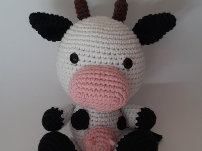 Vaca tejida a crochet ????❤ #crochet #amigurimi #tejido #vaca
