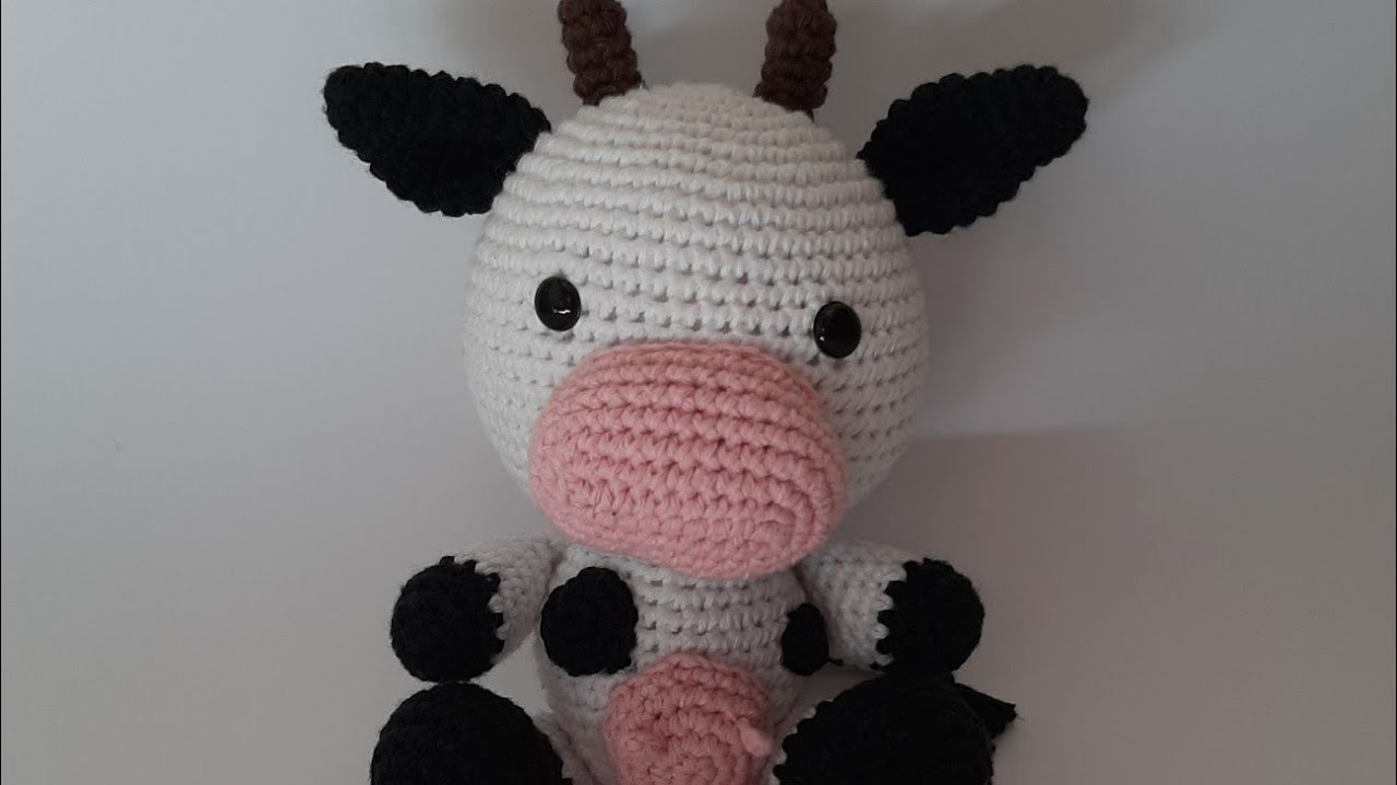 Vaca tejida a crochet ????❤ #crochet #amigurimi #tejido #vaca