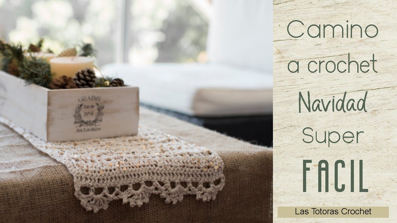 Camino de Mesa para Navidad a crochet  | Las Totoras Crochet