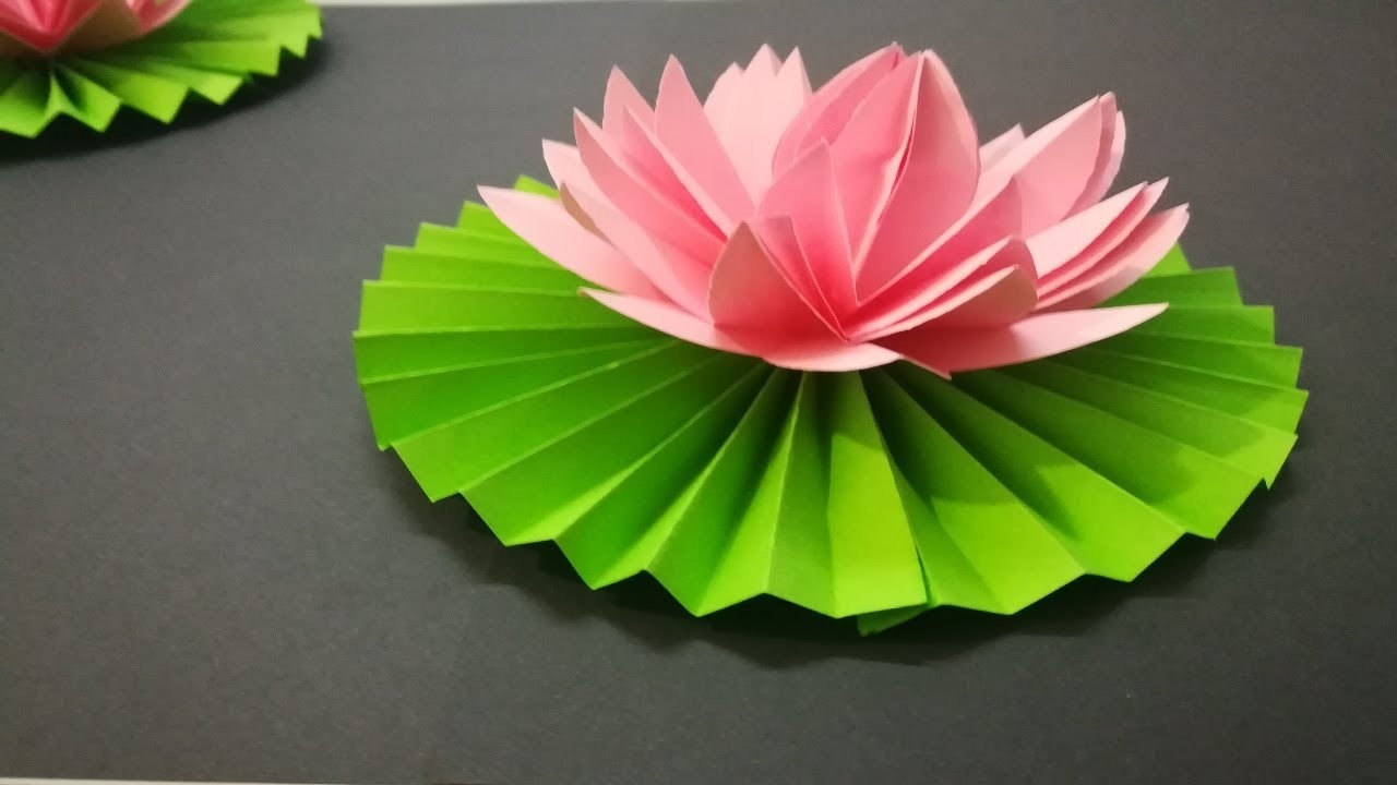 Cómo hacer Flor de Loto de papel - Origami fácil