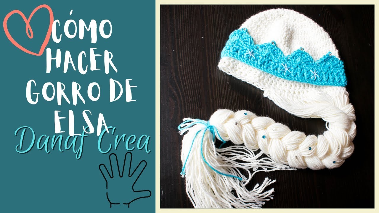 Cómo Hacer Gorro y Corona de Elsa a Crochet Versión Diestr@s | DanafCrea