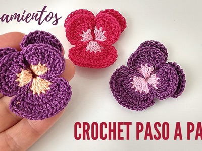 Cómo tejer flores a crochet | Pensamiento