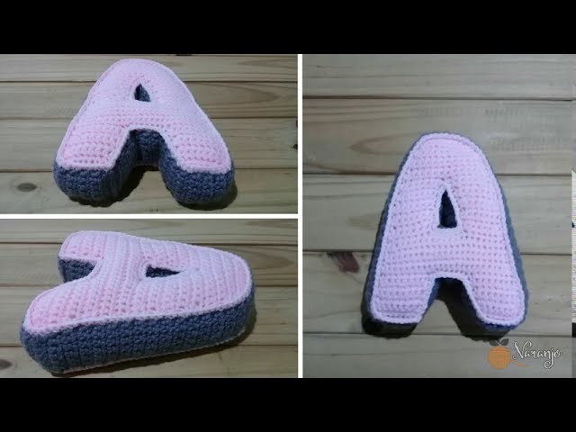 ???? Como tejer la Letra A super 3D ???? a Crochet amigurumi paso a paso ????✨