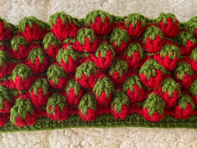 Como tejer Punto Fresa a Crochet para ZURDOS!!!!!