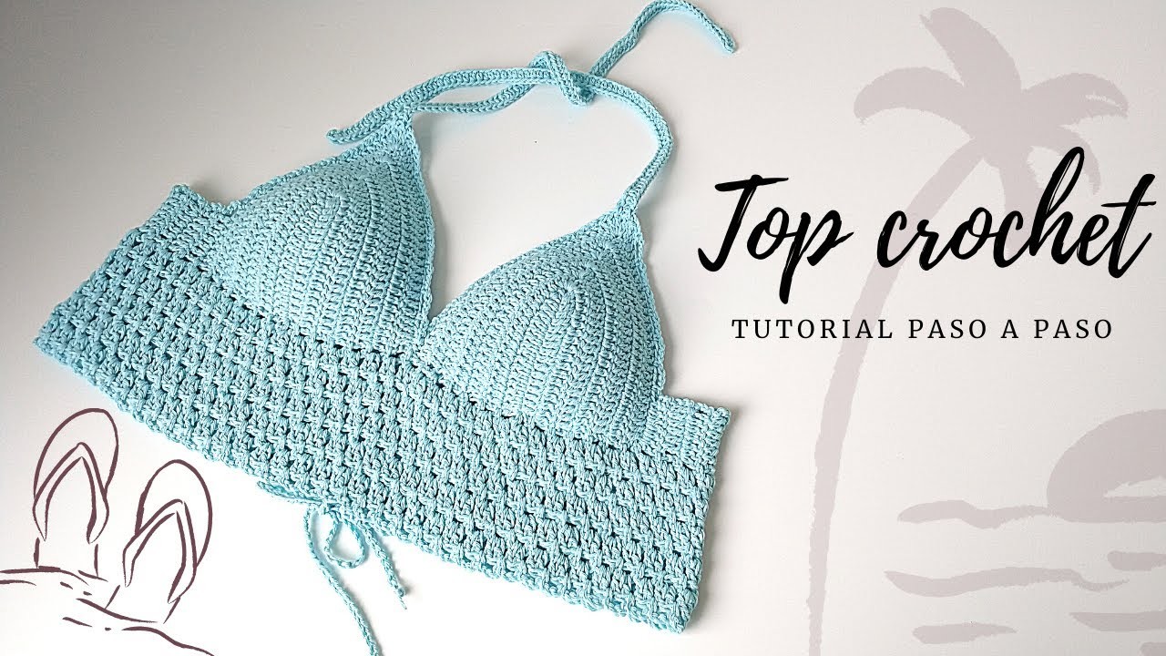 Cómo tejer top a crochet para playa