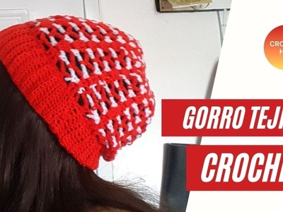 GORRO tejido  a CROCHET Ganchillo | CROCHET HAT