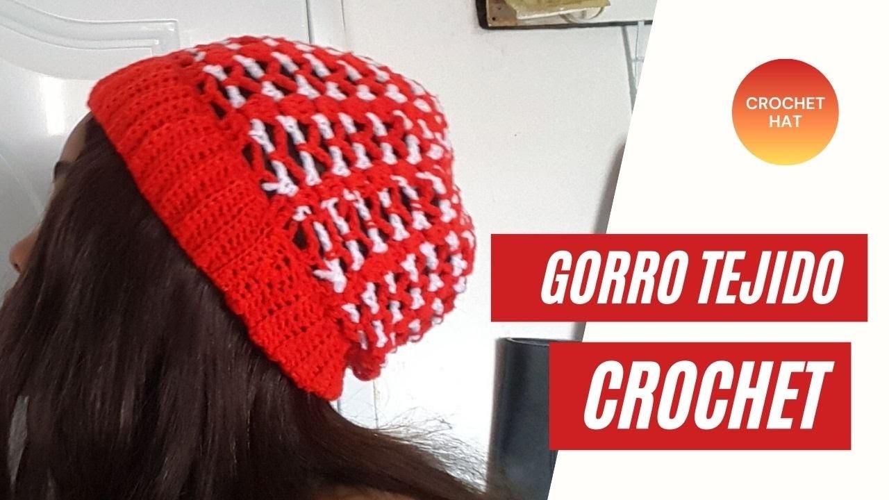 GORRO tejido  a CROCHET Ganchillo | CROCHET HAT