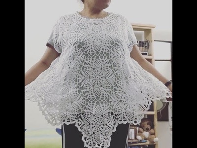 Granny hexagonal para blusón tejido a crochet