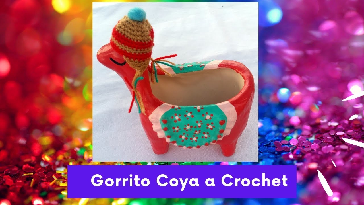 Mini Gorros Coya (para macetas) en tejido #crochet Tutorial paso a paso. Moda a Crochet