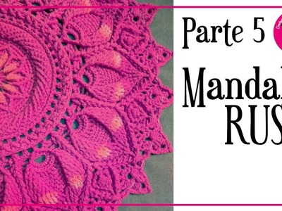 Parte 5: Mandala rusa, carpeta crochet EN CASTELLANO! Paso a paso