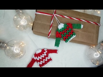 Suéter de navidad a crochet, tutorial de adornos navideños paso a paso