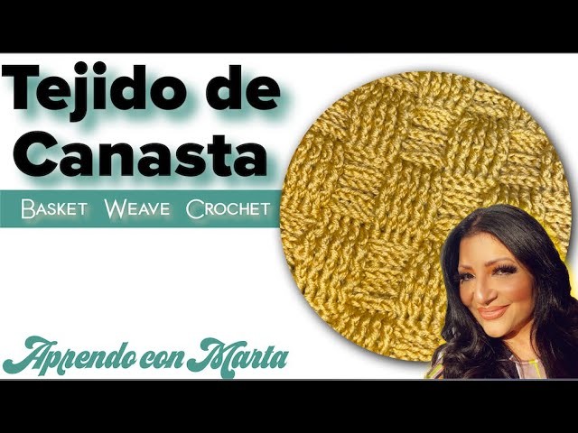 Tejido Canasta Crochet | Basket Weave Technique | Fácil | | Aprendo con Marta