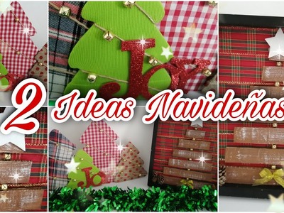 2 IDEAS NAVIDEÑAS. . REGALAR O VENDER. Manualidades navideñas para decorar tu casa.super fáciles