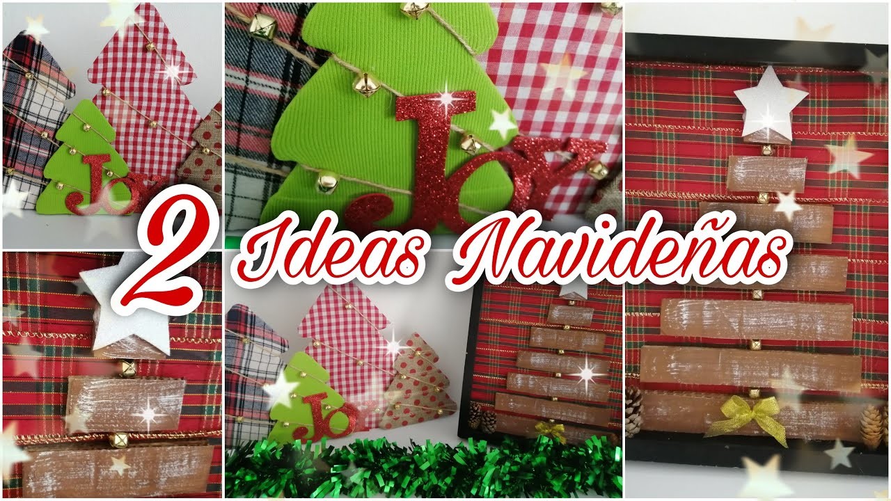 2 IDEAS NAVIDEÑAS. . REGALAR O VENDER. Manualidades navideñas para decorar tu casa.super fáciles