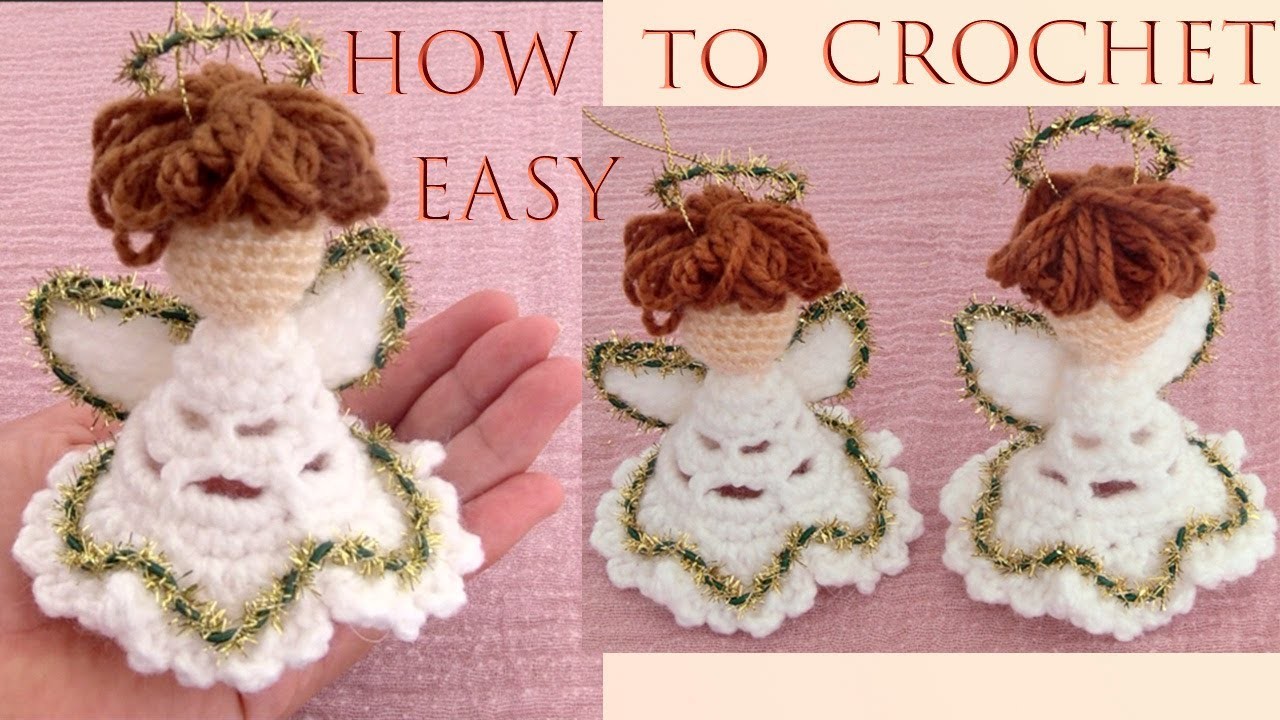 Como hacer un ángel en minutos con Ganchillo Crochet