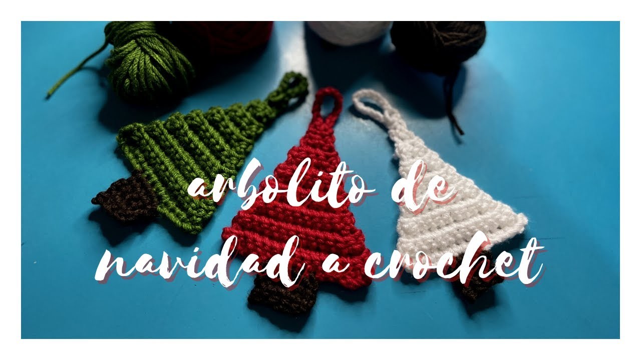 Como tejer Arbolitos de Navidad a Crochet. Proyecto fácil